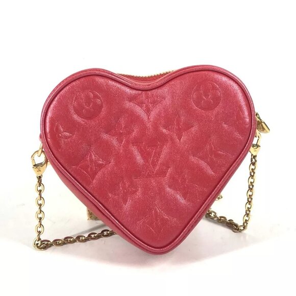 LOUIS VUITTON M80837 Monogram Heart on Chain Pochette 2WAY Shoulder Bag - Picture 2 of 13